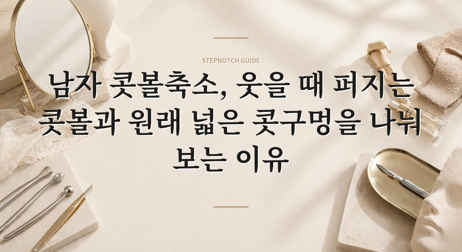 남자 콧볼축소, 웃을 때 퍼지는 콧볼과 원래 넓은 콧구멍을 나눠 보는 이유 핵심 정보