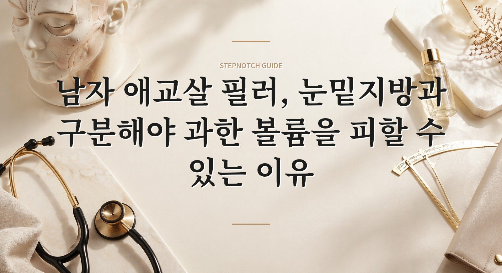 남자 애교살 필러, 눈밑지방과 구분해야 과한 볼륨을 피할 수 있는 이유