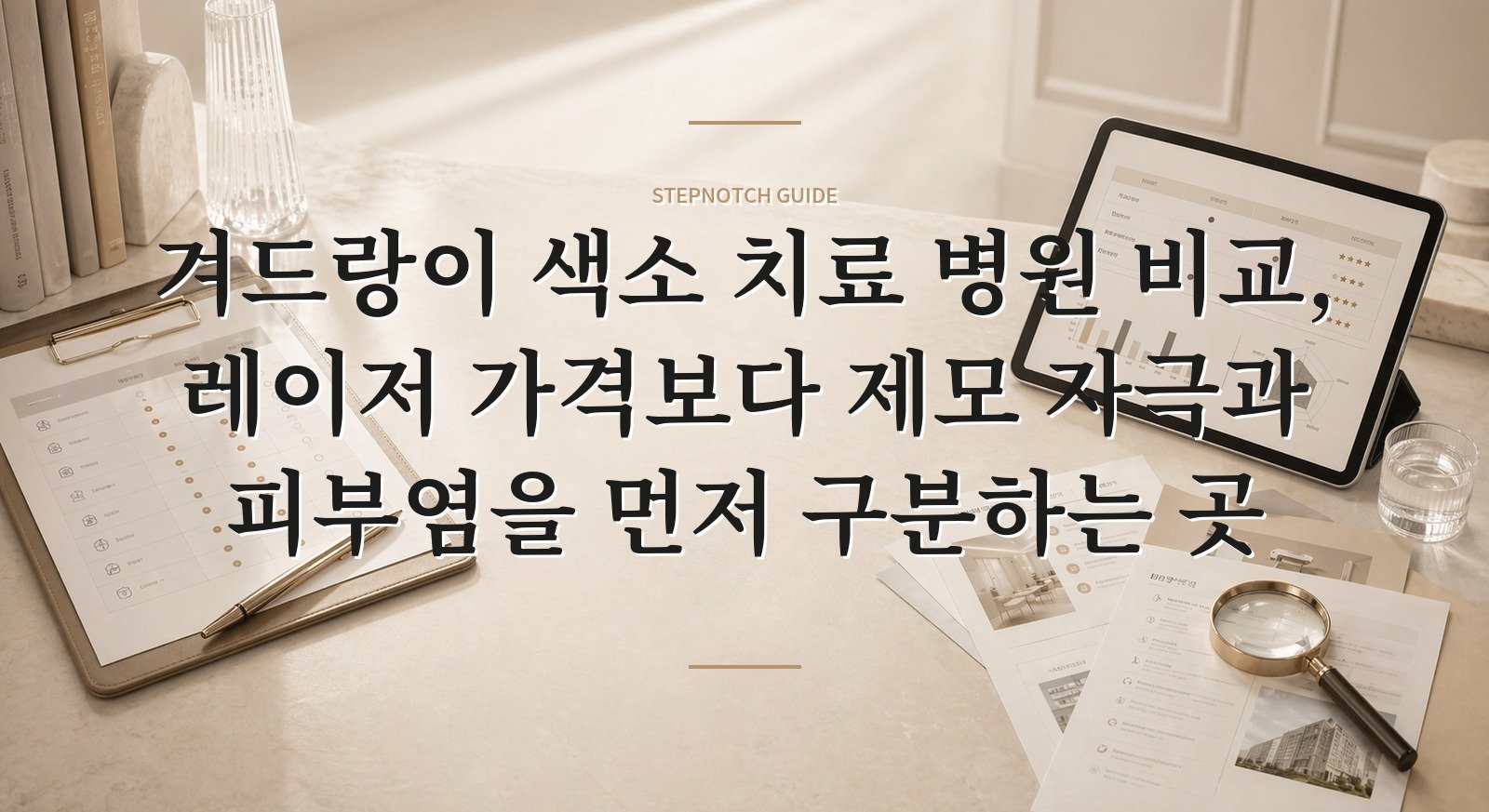 겨드랑이 색소 치료 병원 비교, 레이저 가격보다 제모 자극과 피부염을 먼저 구분하는 곳 핵심 정보