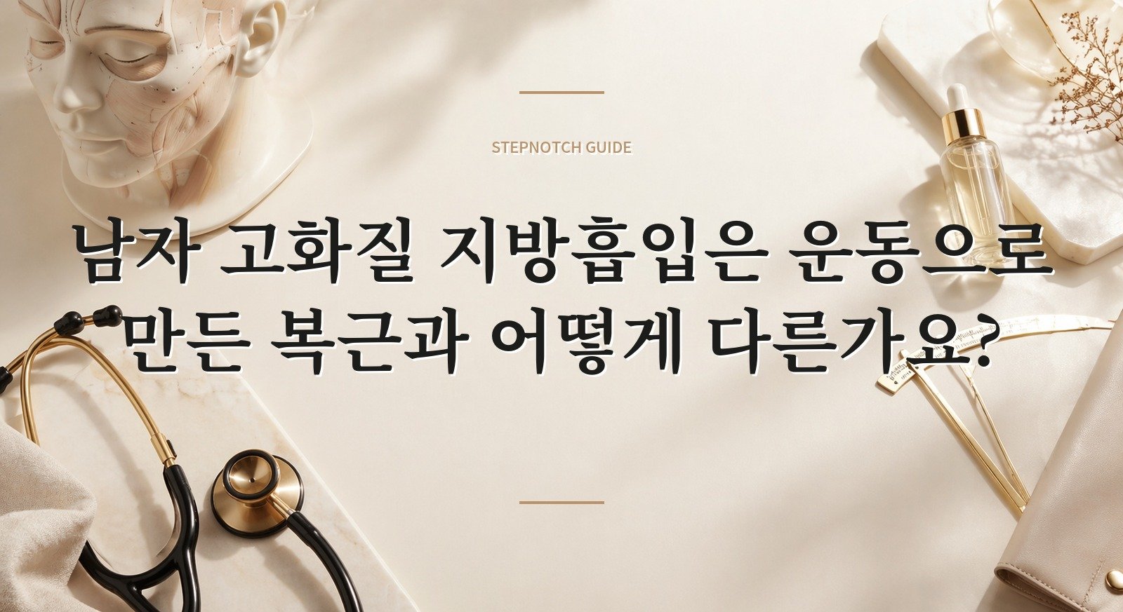 남자 고화질 지방흡입은 운동으로 만든 복근과 어떻게 다른가요?