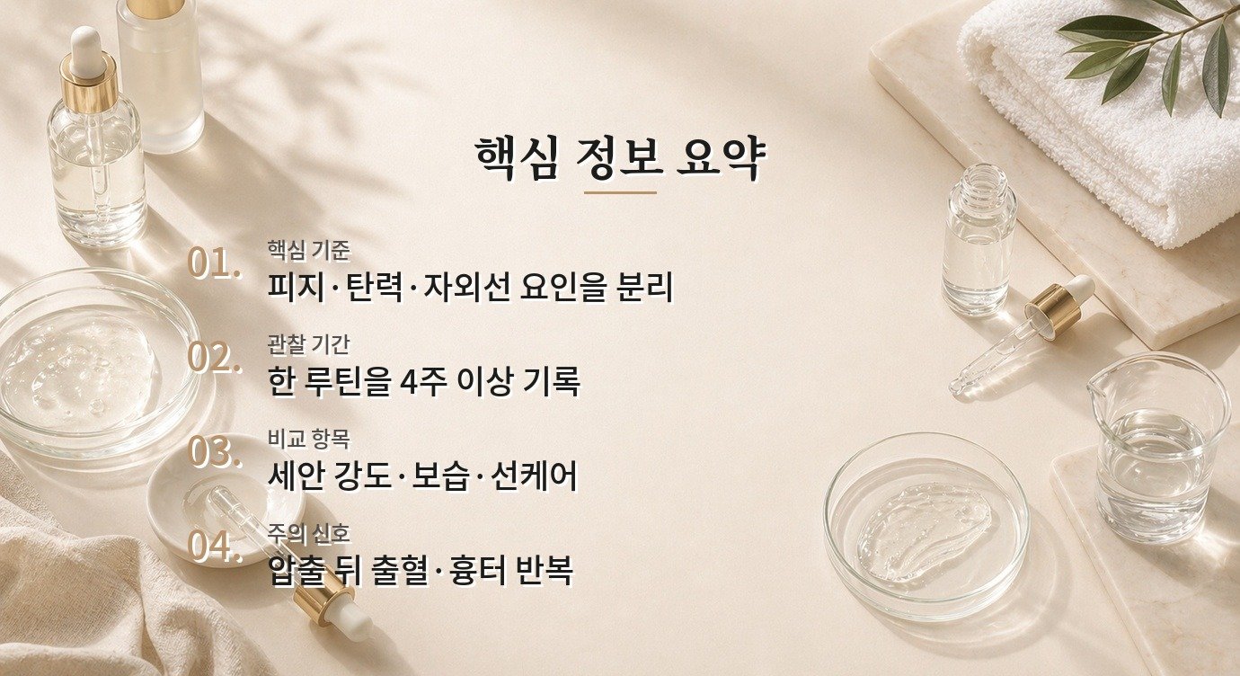 남자 모공이 커 보이는 이유, 피지·탄력·자외선을 나눠 보는 관리 비교 가이드