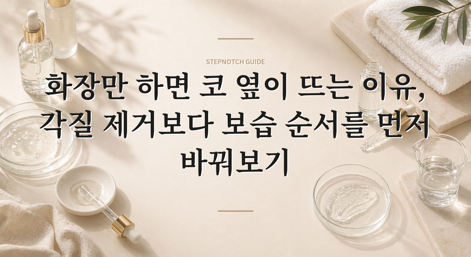 화장만 하면 코 옆이 뜨는 이유, 각질 제거보다 보습 순서를 먼저 바꿔보기 핵심 정보