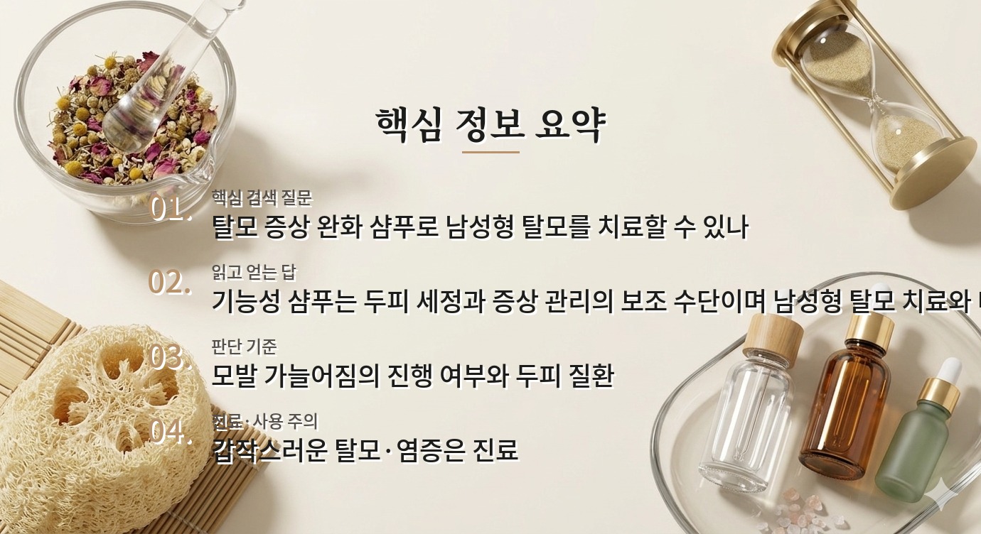 닥터포헤어 폴리젠 샴푸 오리지널 500ml, 남자 정수리 탈모에 샴푸만 충분할까? 비교 가이드