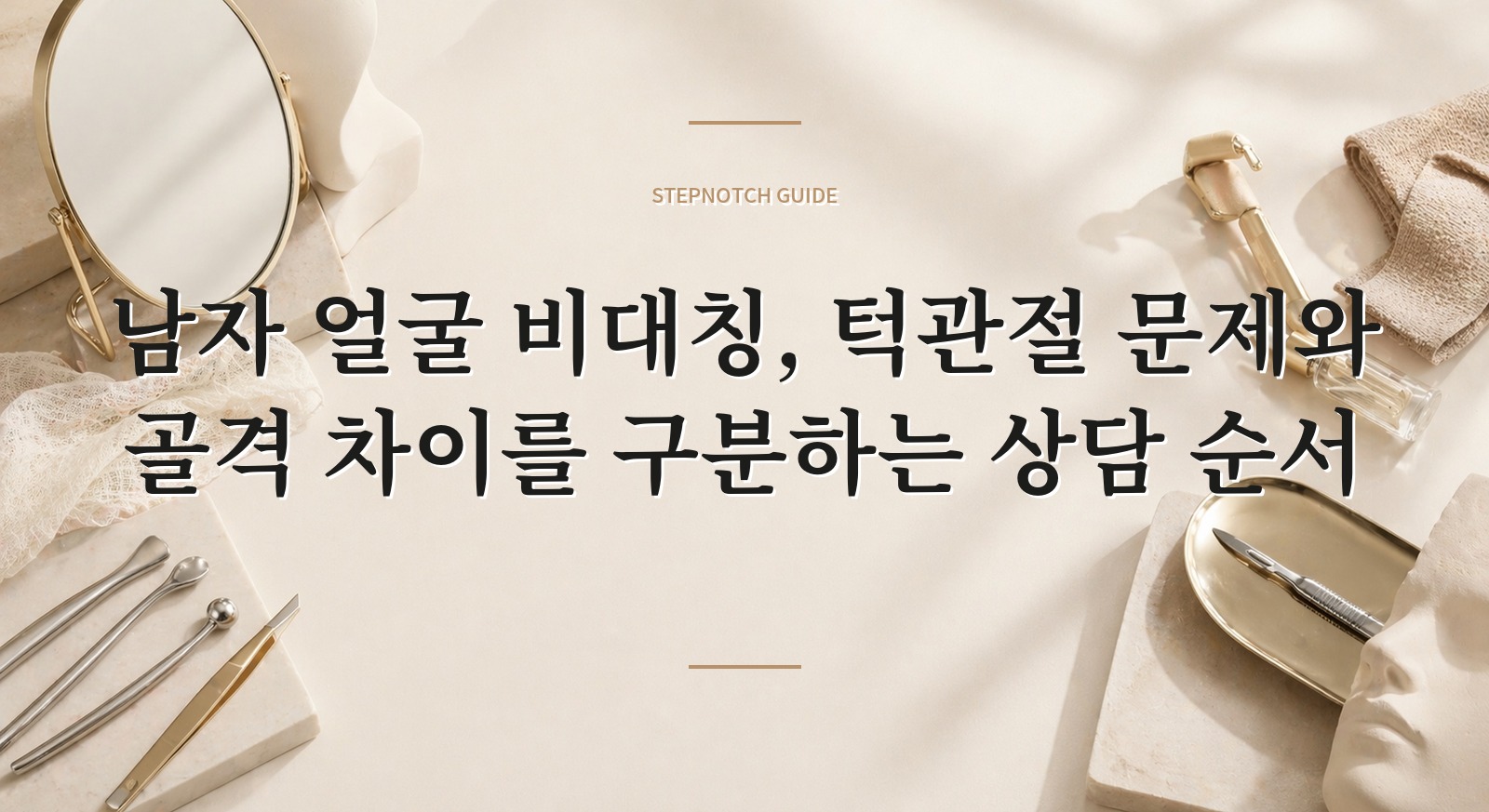 남자 얼굴 비대칭, 턱관절 문제와 골격 차이를 구분하는 상담 순서 핵심 정보