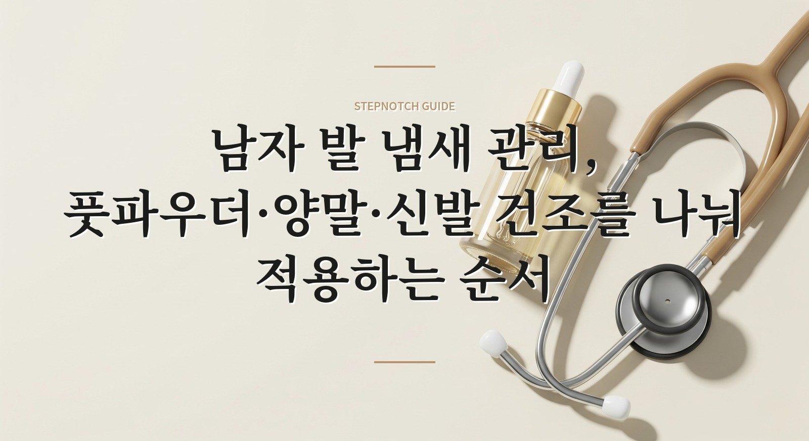 남자 발 냄새 관리, 풋파우더·양말·신발 건조를 나눠 적용하는 순서 핵심 정보