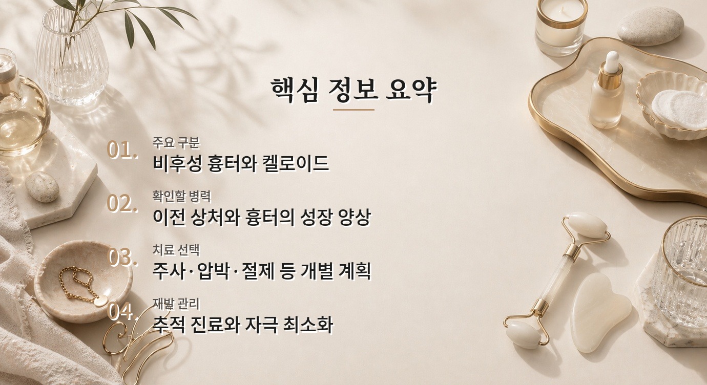 남자 귀 피어싱 켈로이드, 절제 전에 재발 위험을 따져야 하는 이유 비교 가이드