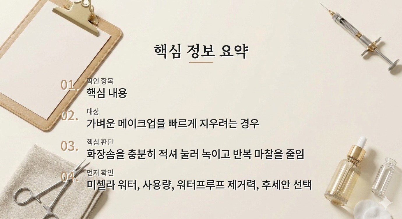 바이오더마 센시비오 H2O 500mL, 닦아내는 클렌징의 마찰 줄이기 비교 가이드