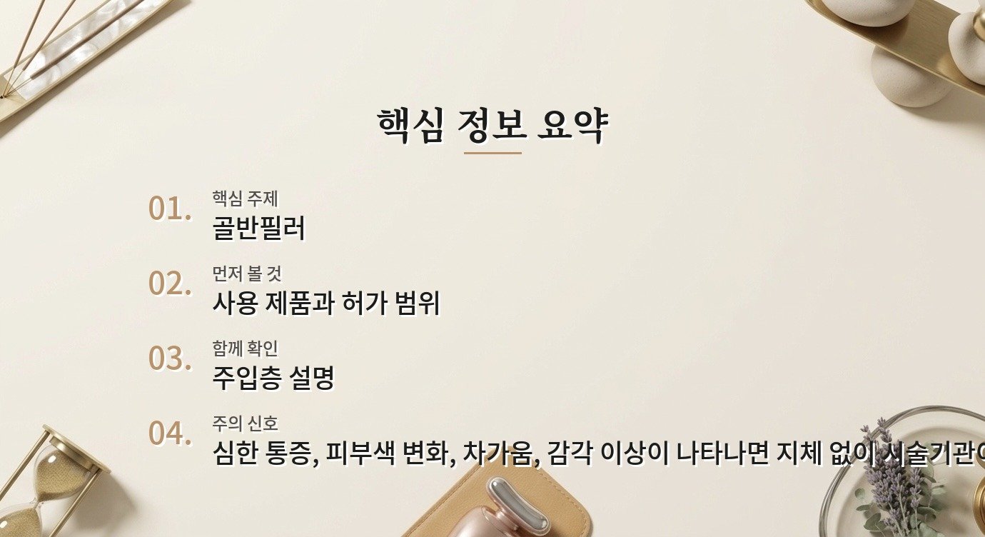 골반필러를 고민할 때 앉는 압력과 혈관 위험을 먼저 확인할 것 비교 가이드