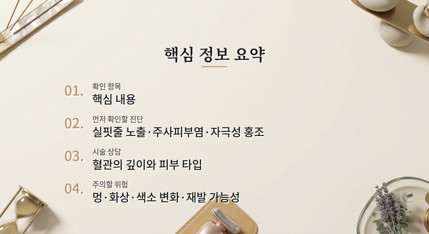 코 옆 모세혈관 치료 병원 비교, 레이저 전에 홍조 원인부터 구분하는지 보기 비교 가이드