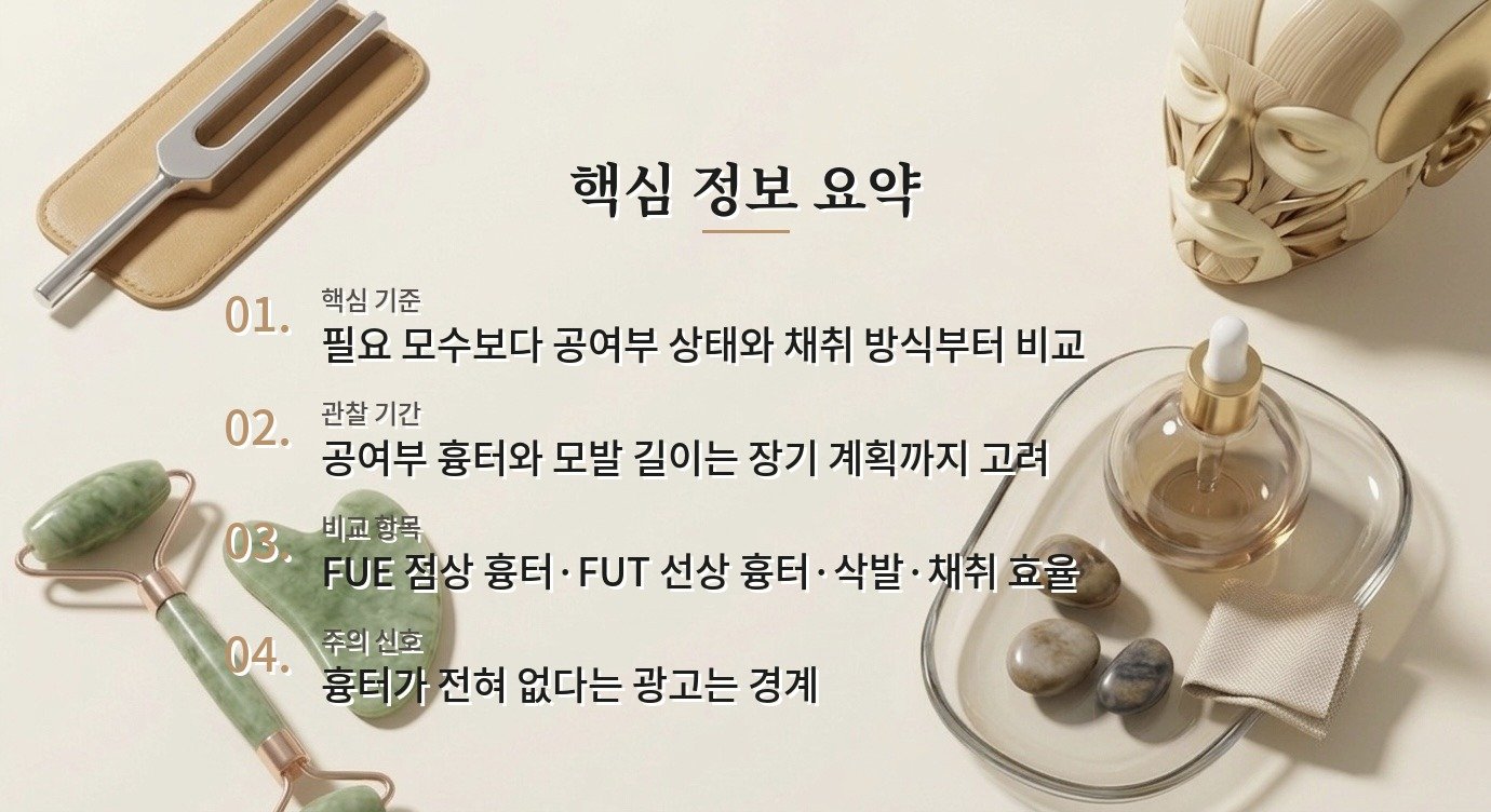 남자 모발이식 절개와 비절개, 삭발 범위·흉터·채취 방식 차이 비교 가이드