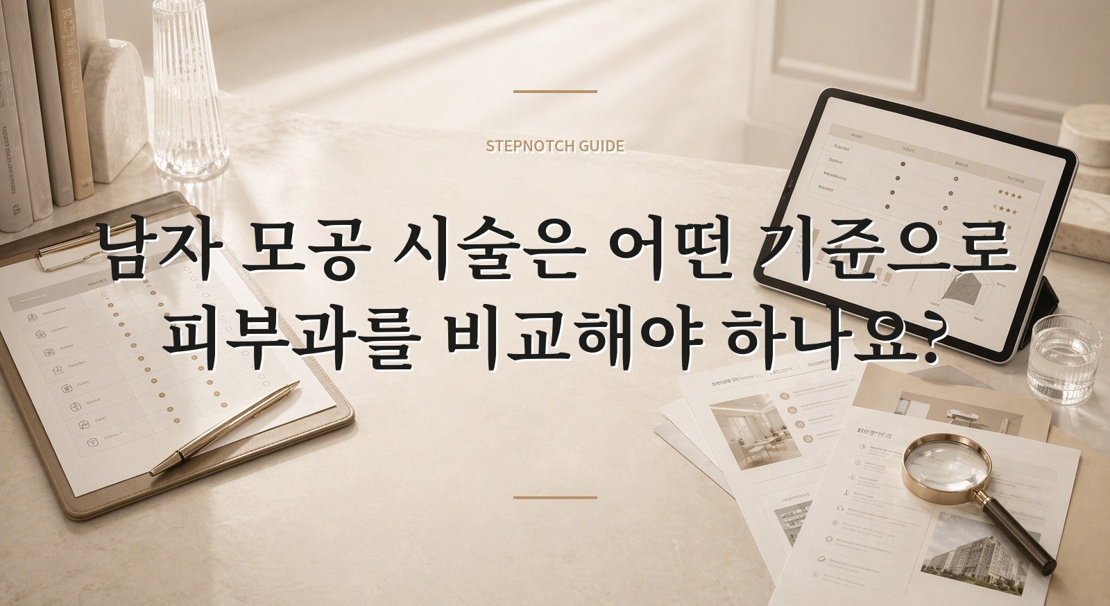 남자 모공 시술은 어떤 기준으로 피부과를 비교해야 하나요? 핵심 정보