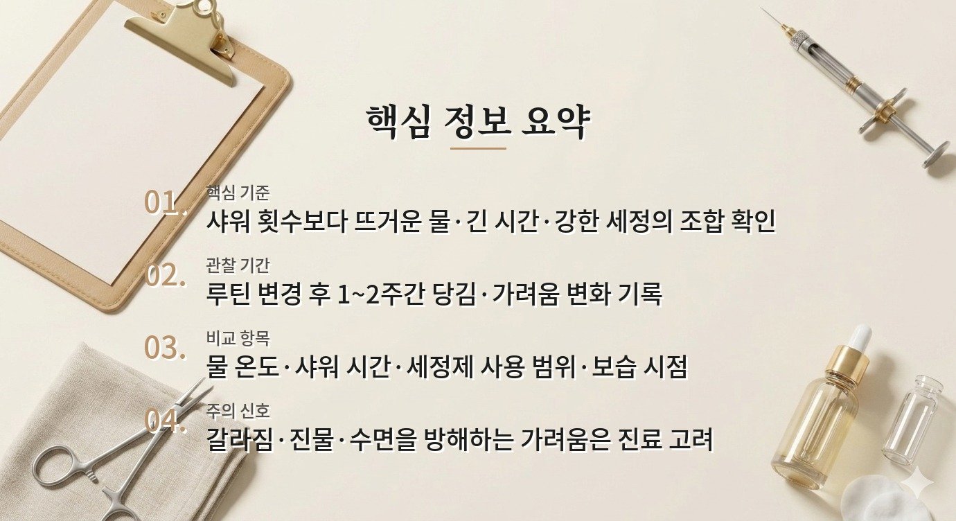 헬스 후 샤워가 잦은 남자, 바디 피부 당김을 줄이는 세정·보습 조합 비교 가이드