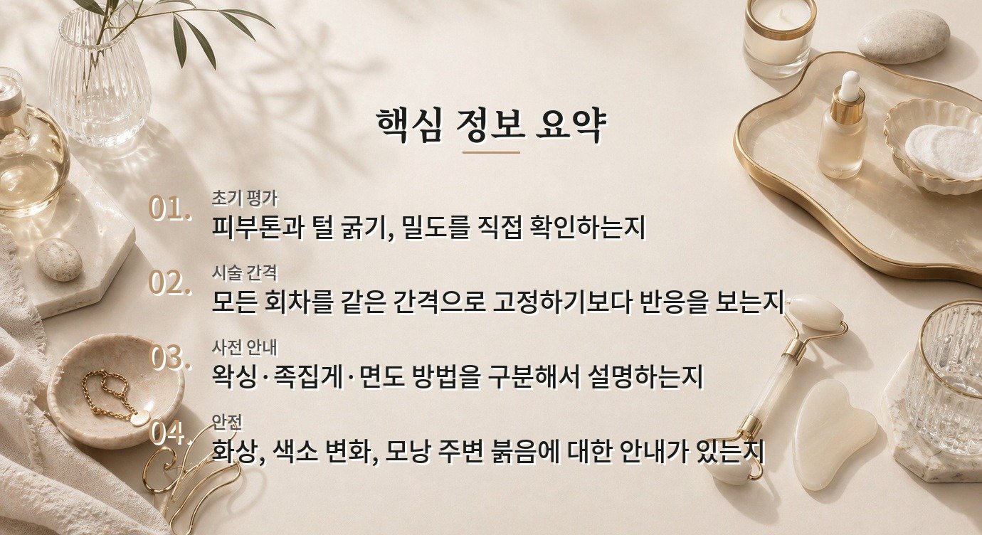 남자 겨드랑이 레이저제모 병원 비교, 피부톤·털 굵기·간격 설명을 확인하기 비교 가이드