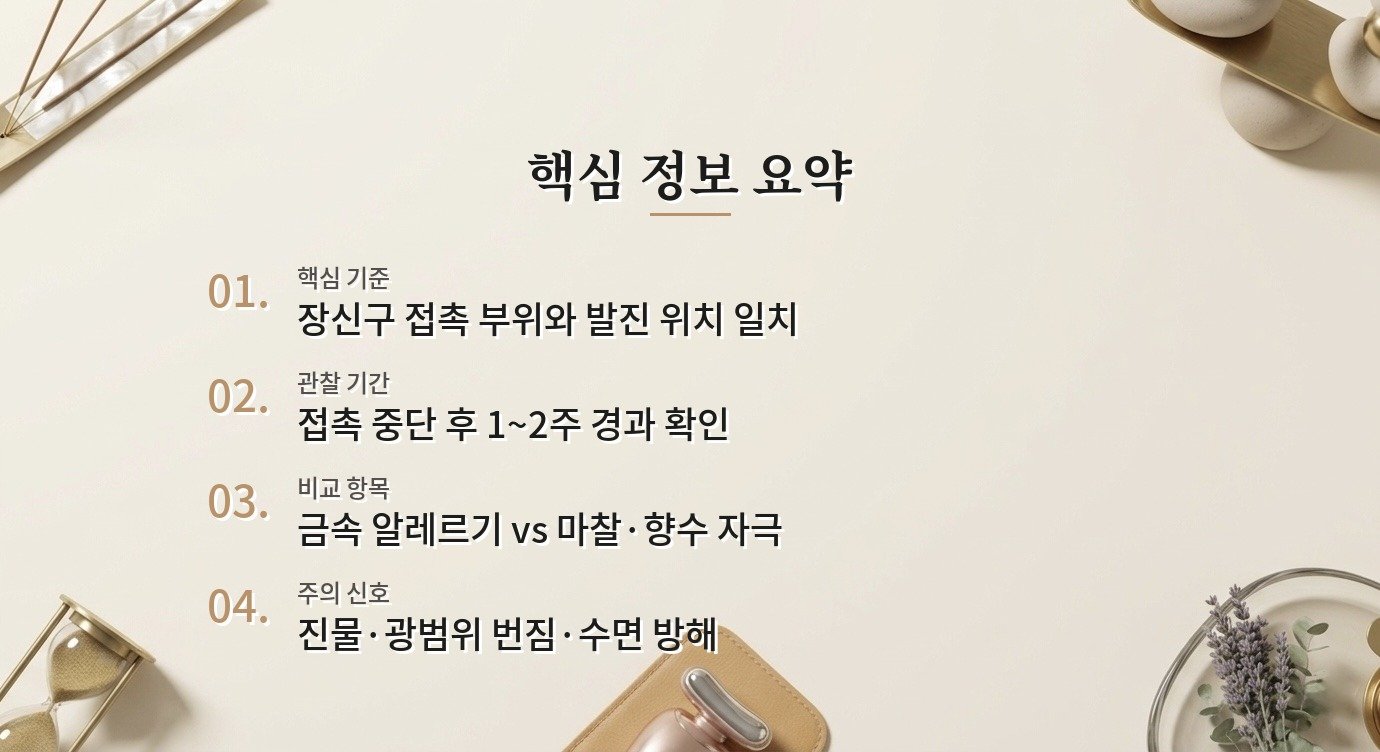 목걸이 닿는 목 피부가 검어지고 가렵다면 금속 알레르기를 의심할 때 비교 가이드