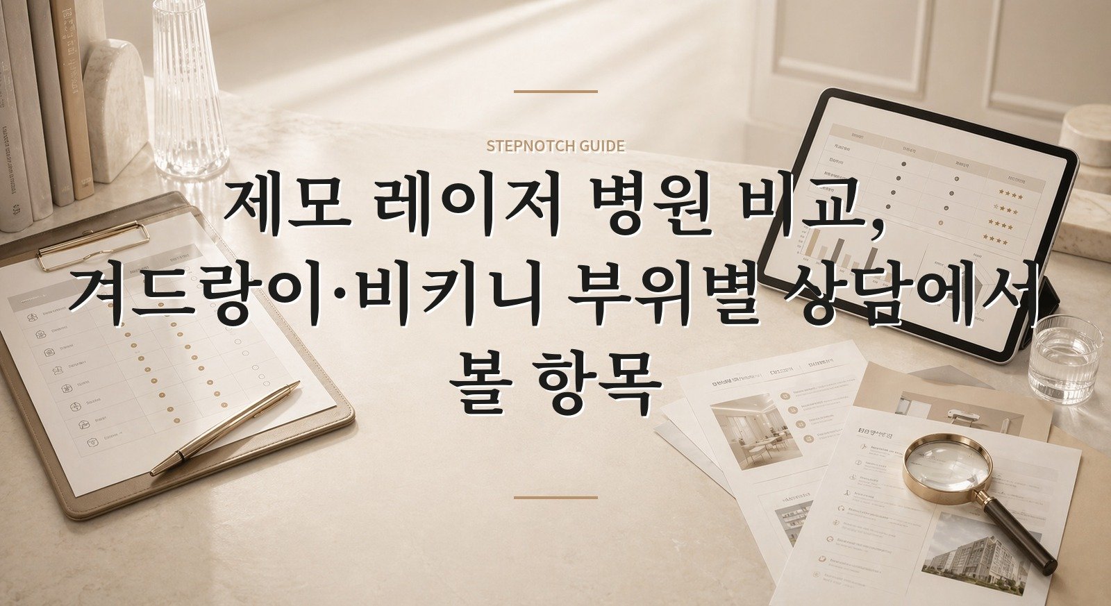 제모 레이저 병원 비교, 겨드랑이·비키니 부위별 상담에서 볼 항목 핵심 정보