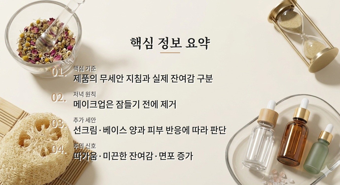 클렌징워터를 쓴 뒤 물로 다시 씻어야 하나요? 비교 가이드