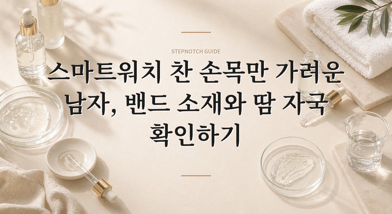 스마트워치 찬 손목만 가려운 남자, 밴드 소재와 땀 자국 확인하기 핵심 정보