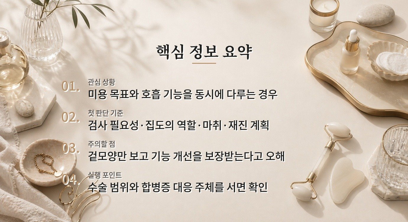 남자 코 기능·미용 상담 병원 비교, 코막힘 원인 설명을 듣는 법 비교 가이드