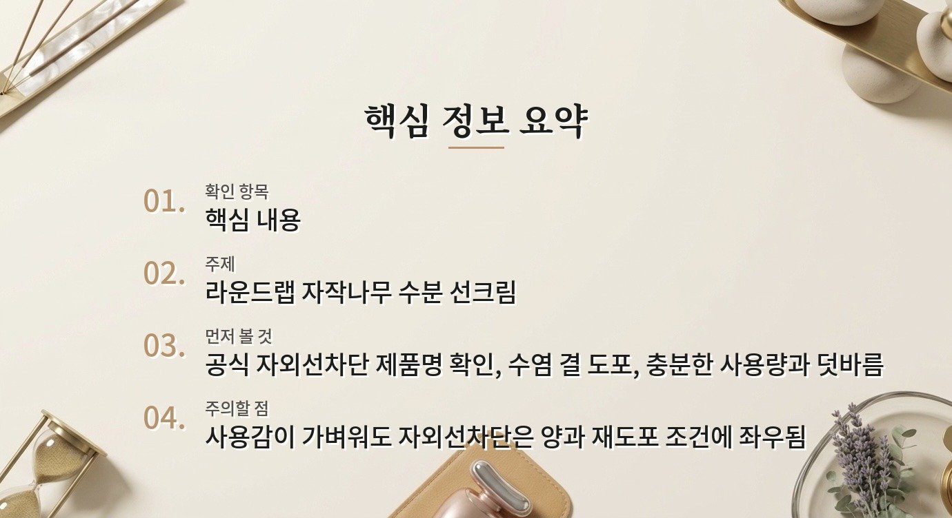 라운드랩 자작나무 수분 선크림, 수염 부위 들뜸을 줄이는 법 비교 가이드