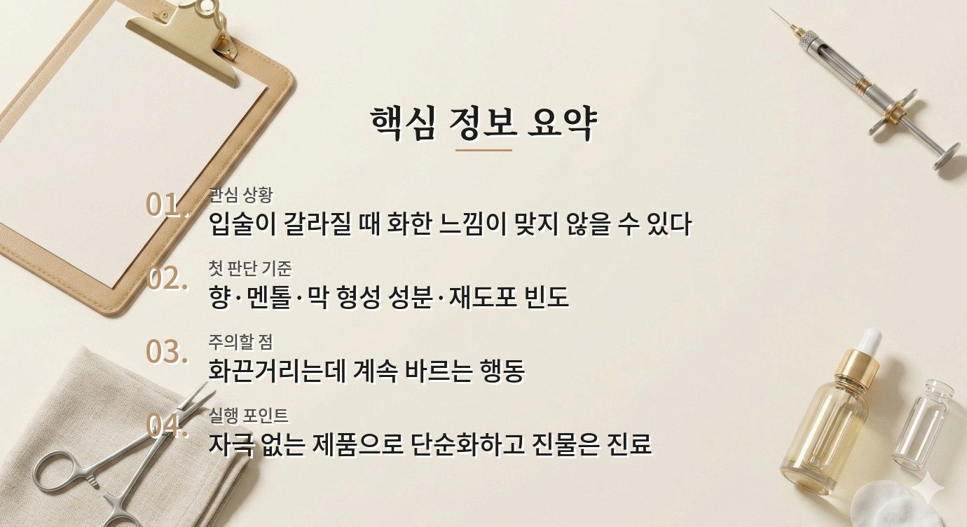 무색 립밤 제품군 리뷰, 멘톨의 시원함과 보습감은 다르다 비교 가이드