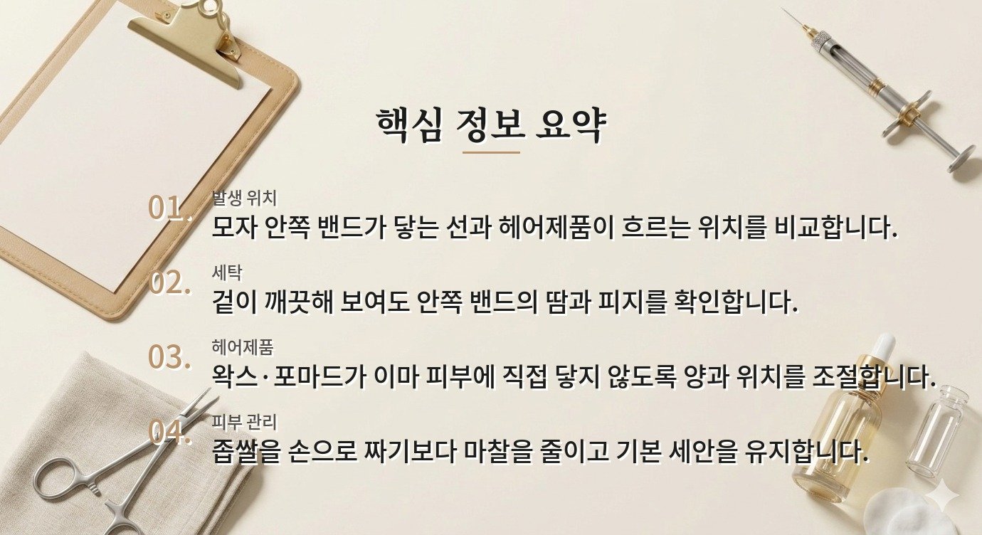 모자를 오래 쓴 날 이마에 좁쌀이 생길 때, 모자 세탁과 헤어제품을 함께 보기 비교 가이드