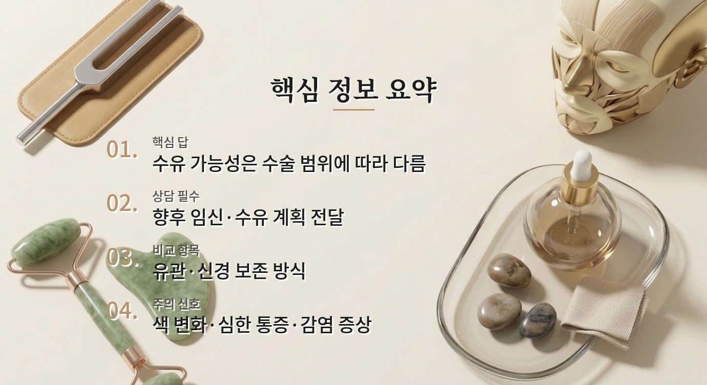 유두축소 후에도 수유가 가능할까요? 비교 가이드