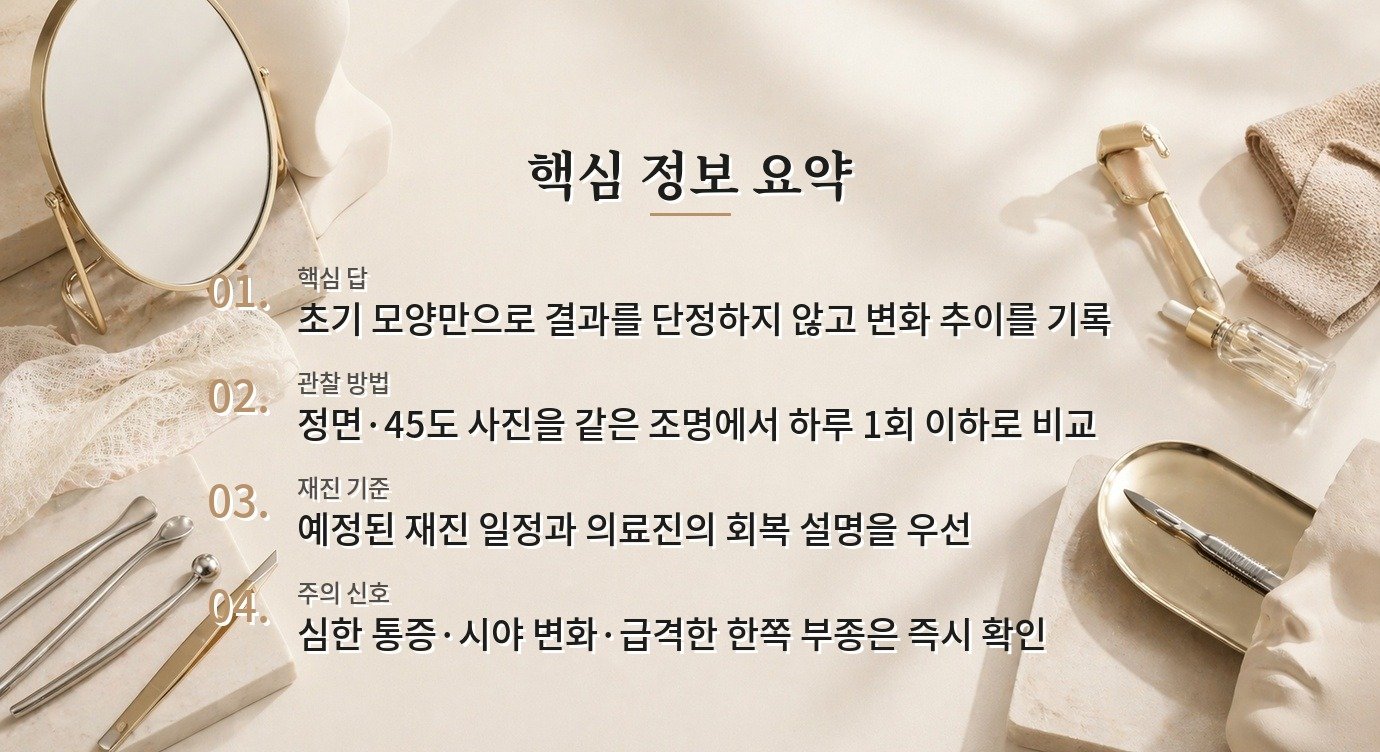 눈밑지방재배치 후 울퉁불퉁함은 언제까지 지켜봐야 하나요? 비교 가이드