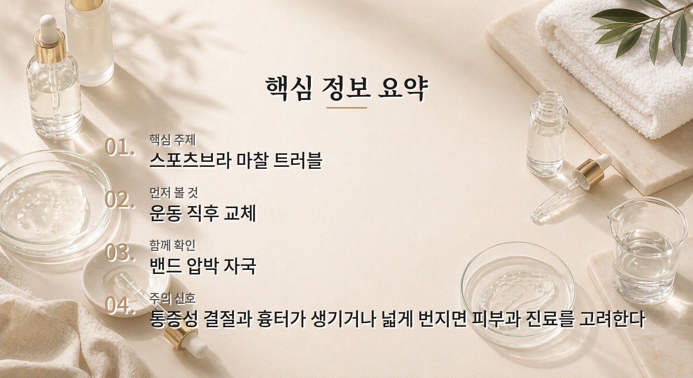 스포츠브라 라인을 따라 등 트러블이 생길 때 세탁과 마찰 줄이기 비교 가이드