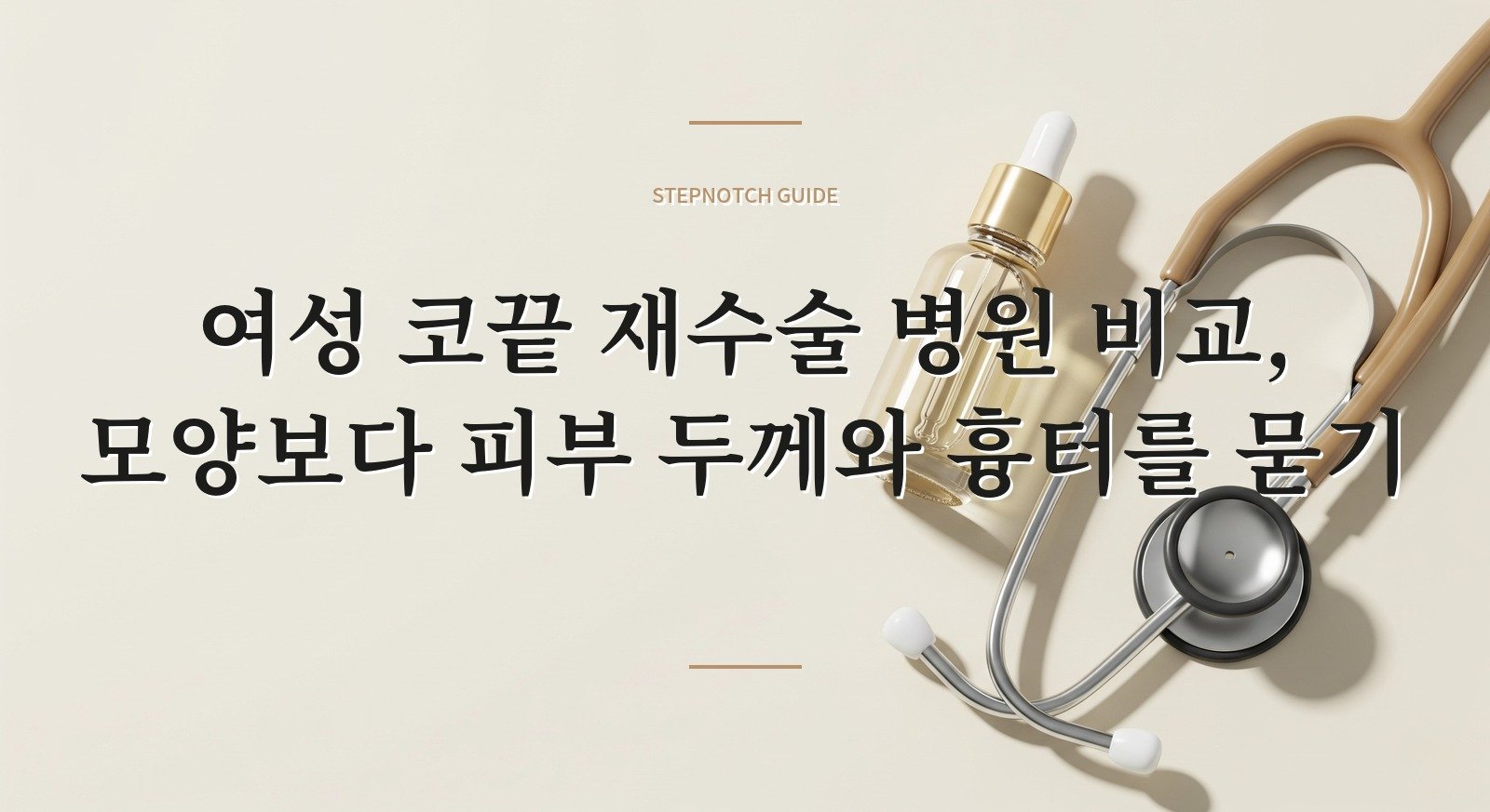 여성 코끝 재수술 병원 비교, 모양보다 피부 두께와 흉터를 묻기 핵심 정보