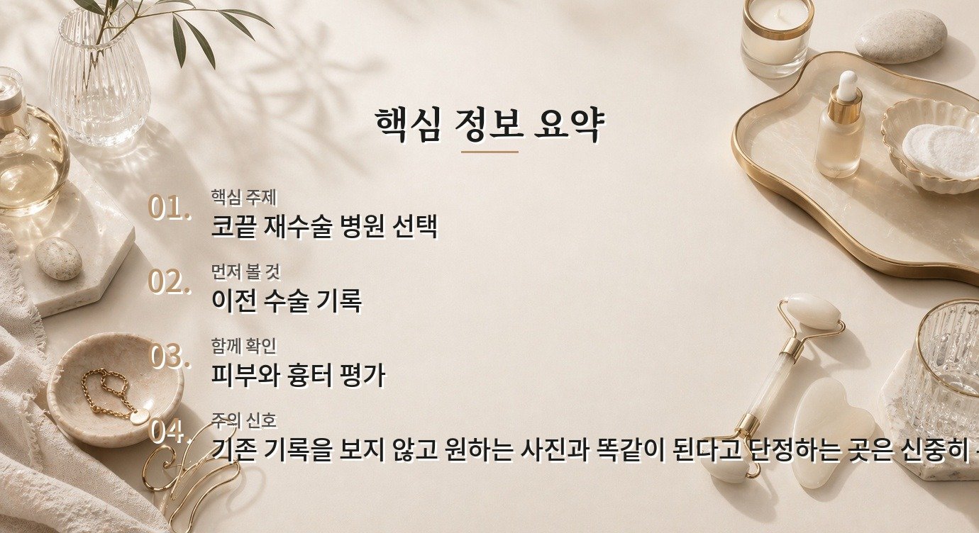 여성 코끝 재수술 병원 비교, 모양보다 피부 두께와 흉터를 묻기 비교 가이드