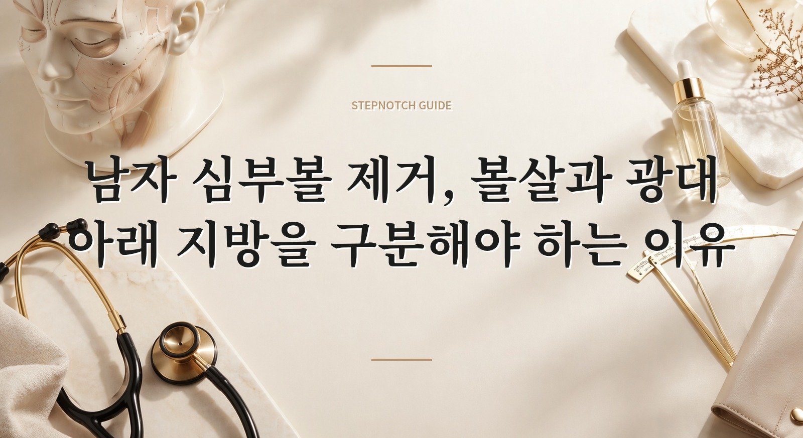 남자 심부볼 제거, 볼살과 광대 아래 지방을 구분해야 하는 이유 핵심 정보