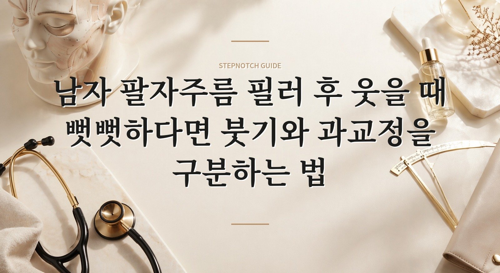 남자 팔자주름 필러 후 웃을 때 뻣뻣하다면 붓기와 과교정을 구분하는 법 핵심 정보