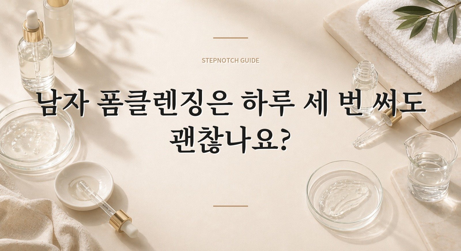 남자 폼클렌징은 하루 세 번 써도 괜찮나요? 핵심 정보