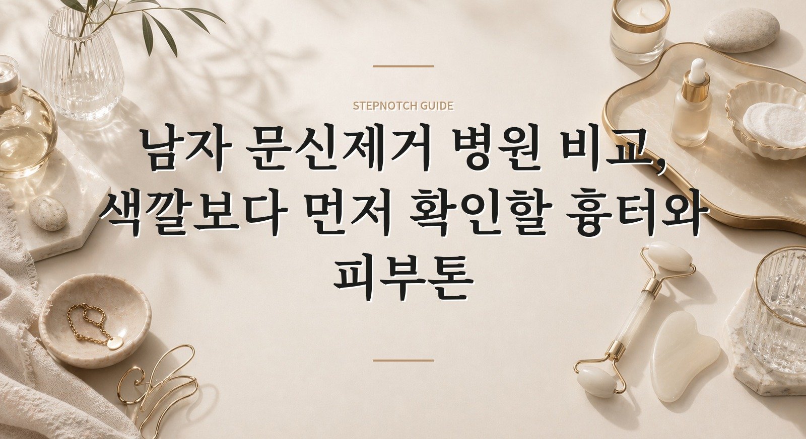 남자 문신제거 병원 비교, 색깔보다 먼저 확인할 흉터와 피부톤 핵심 정보