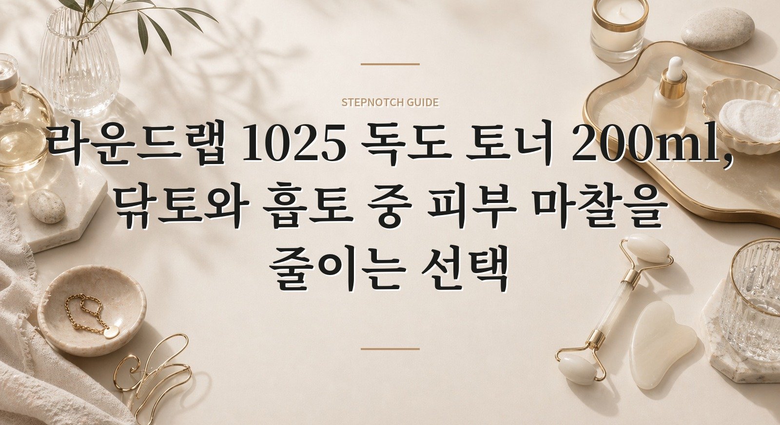 라운드랩 1025 독도 토너 200ml, 닦토와 흡토 중 피부 마찰을 줄이는 선택 핵심 정보