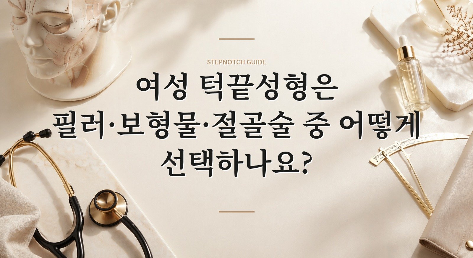 여성 턱끝성형은 필러·보형물·절골술 중 어떻게 선택하나요?