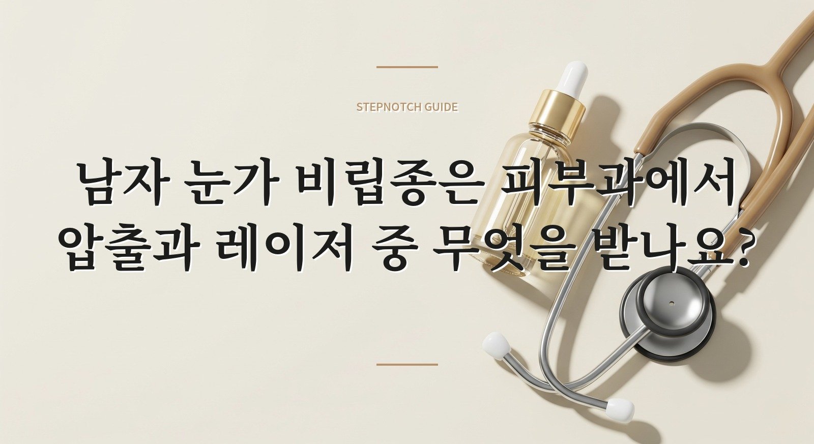 남자 눈가 비립종은 피부과에서 압출과 레이저 중 무엇을 받나요? 핵심 정보