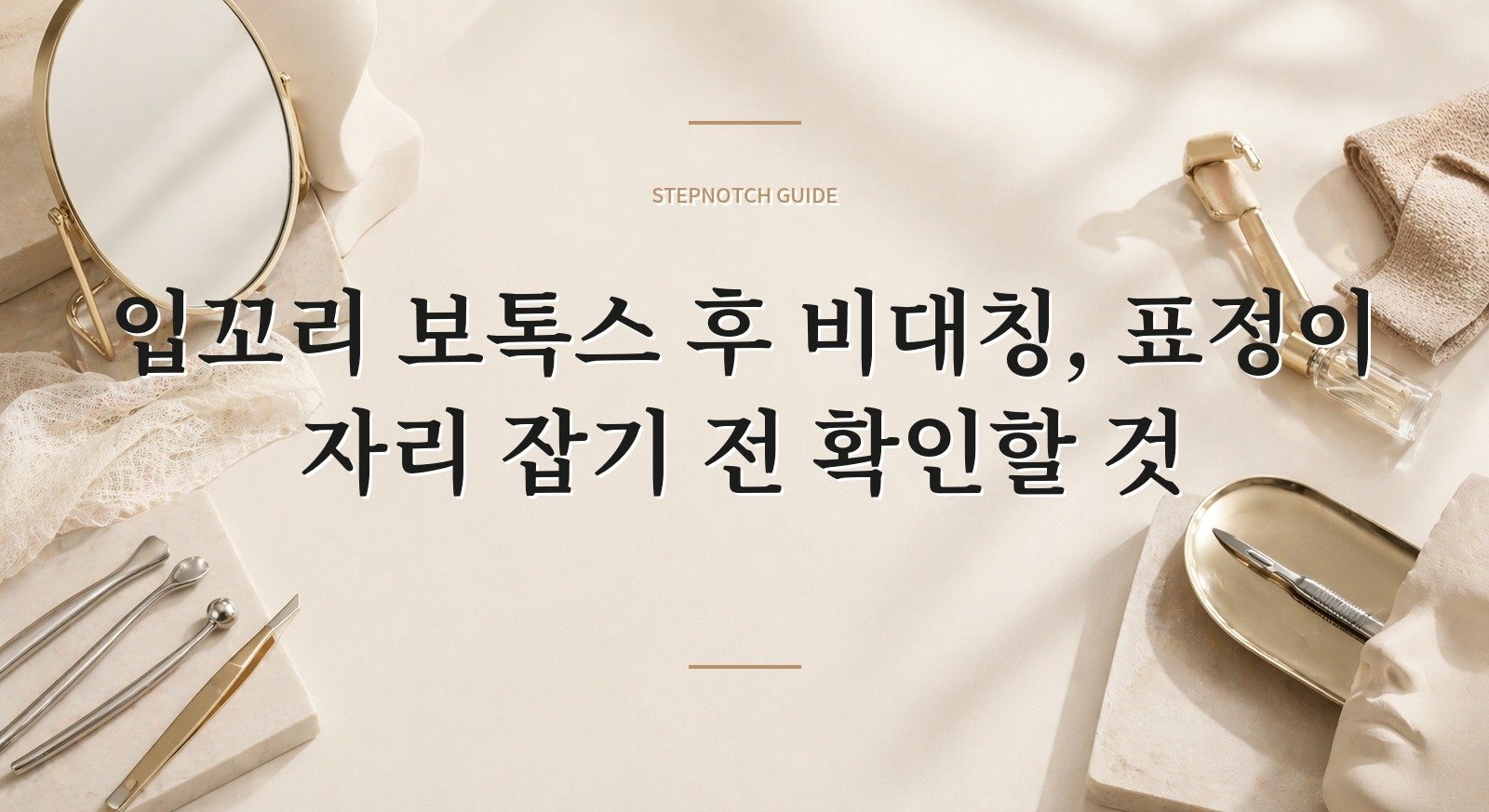 입꼬리 보톡스 후 비대칭, 표정이 자리 잡기 전 확인할 것 핵심 정보