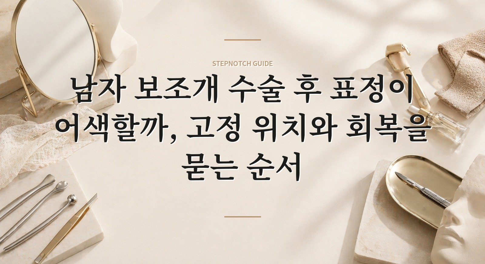 남자 보조개 수술 후 표정이 어색할까, 고정 위치와 회복을 묻는 순서 핵심 정보