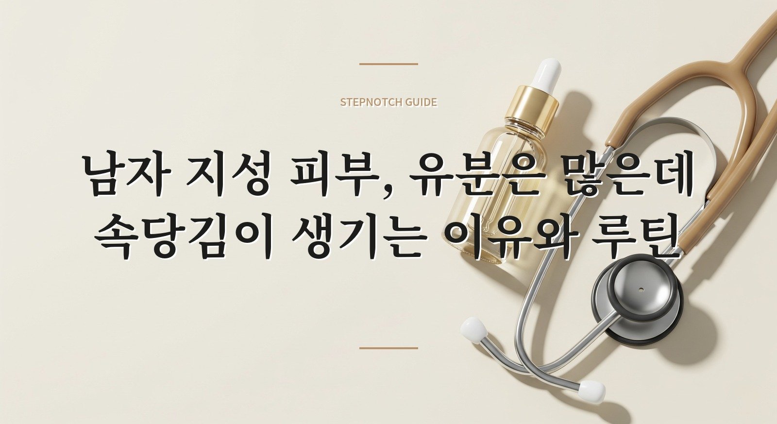 남자 지성 피부, 유분은 많은데 속당김이 생기는 이유와 루틴 핵심 정보