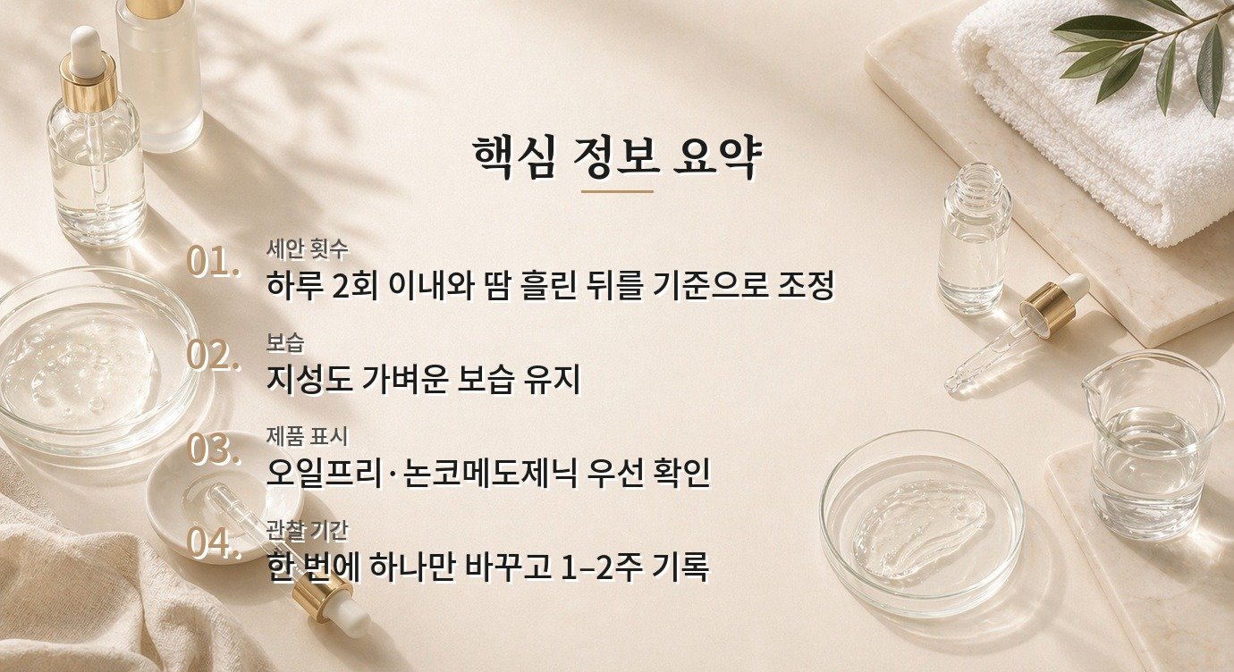 남자 지성 피부, 유분은 많은데 속당김이 생기는 이유와 루틴 비교 가이드