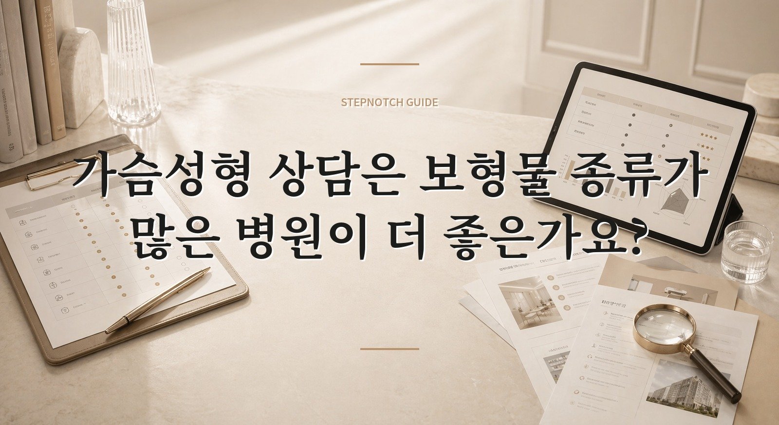 가슴성형 상담은 보형물 종류가 많은 병원이 더 좋은가요? 핵심 정보