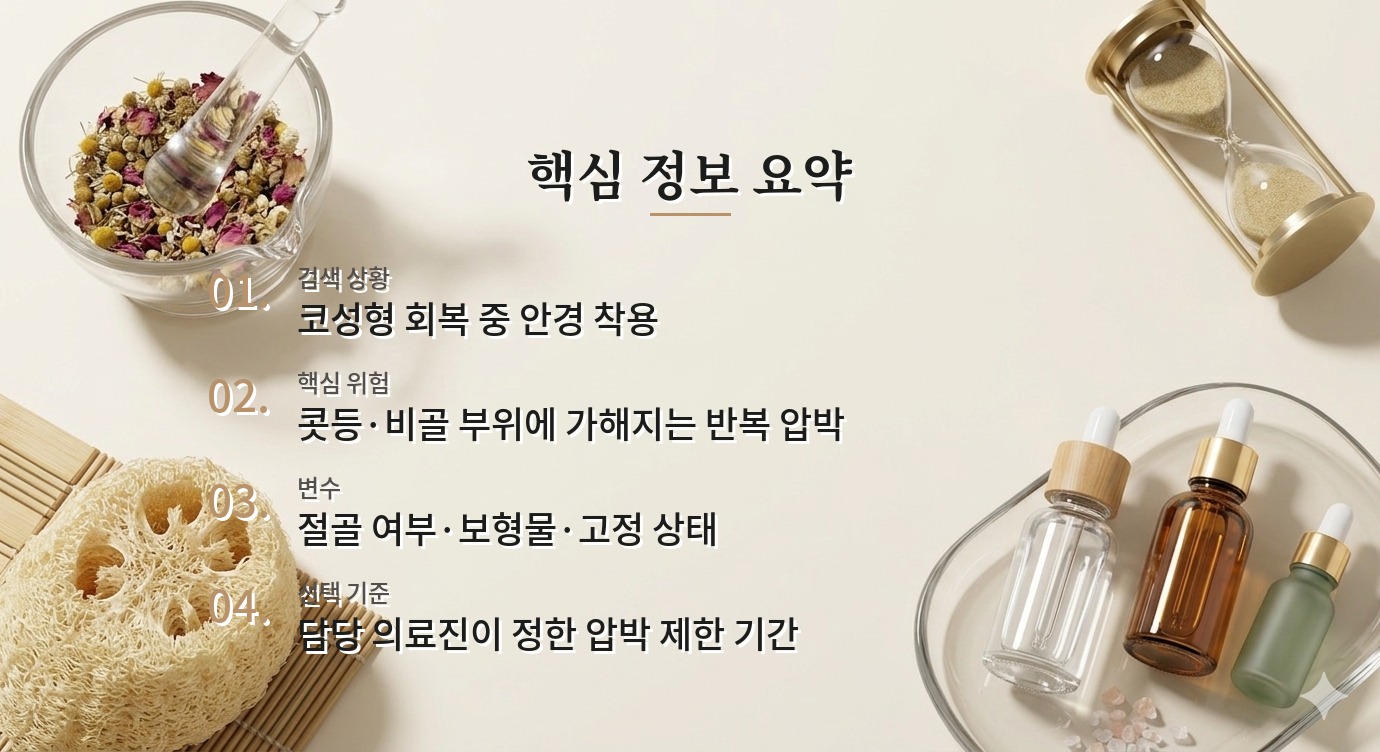 남자 코성형 후 안경을 써도 될까? 콧등 압박과 대체 방법 비교 가이드