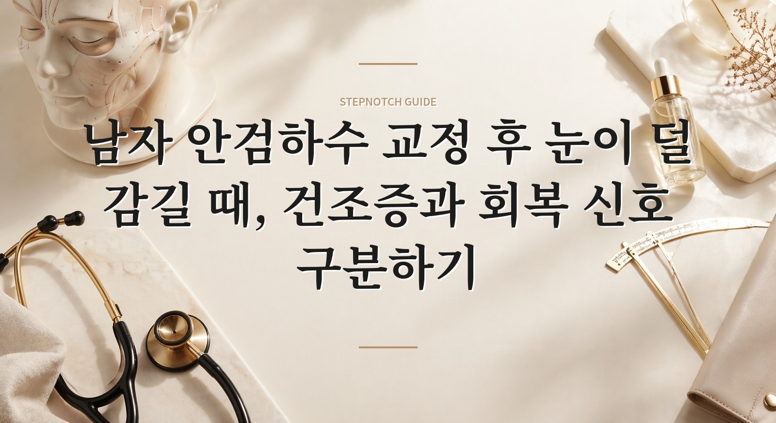 남자 안검하수 교정 후 눈이 덜 감길 때, 건조증과 회복 신호 구분하기 핵심 정보