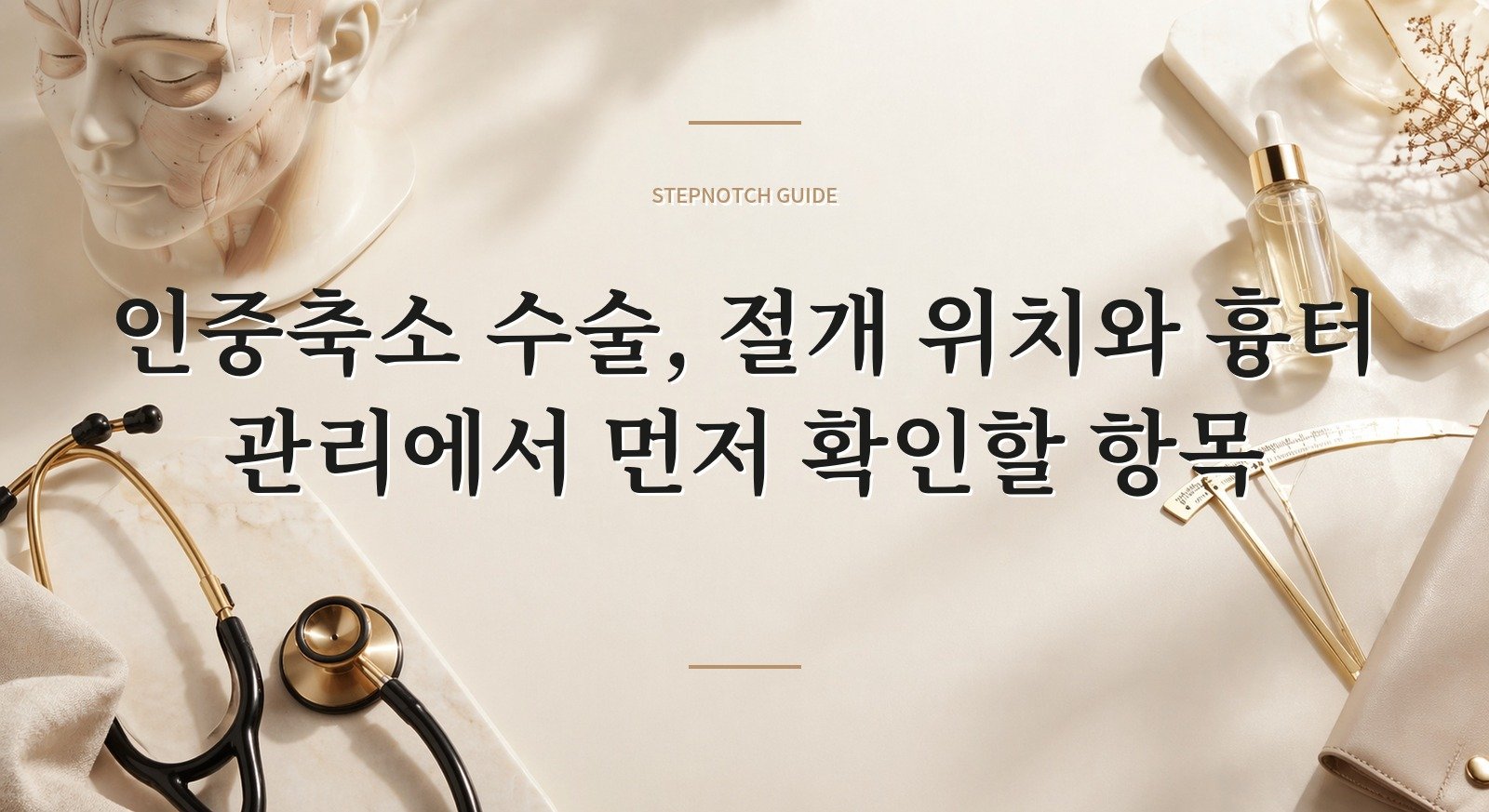 인중축소 수술, 절개 위치와 흉터 관리에서 먼저 확인할 항목 핵심 정보