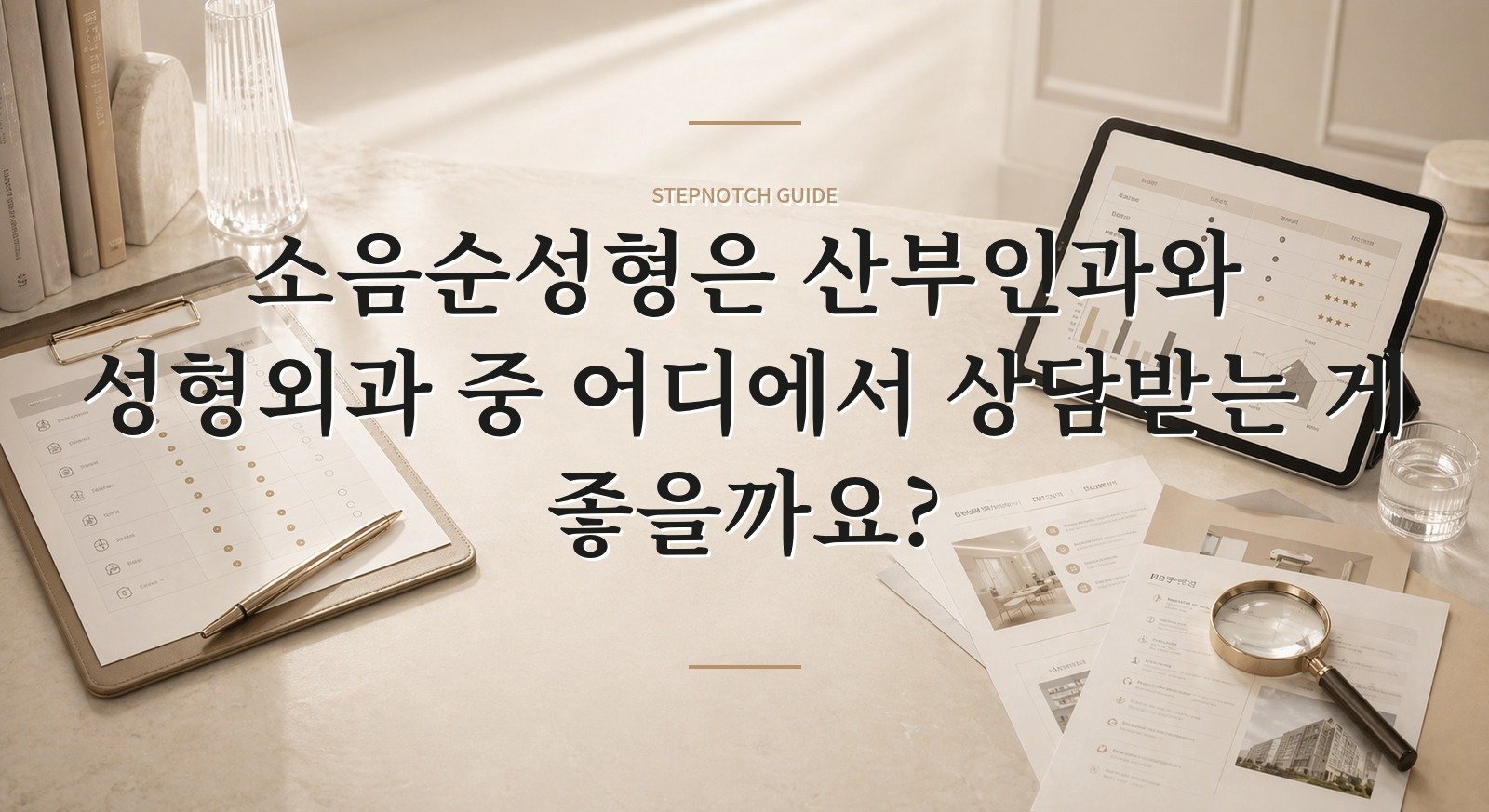 소음순성형은 산부인과와 성형외과 중 어디에서 상담받는 게 좋을까요? 핵심 정보