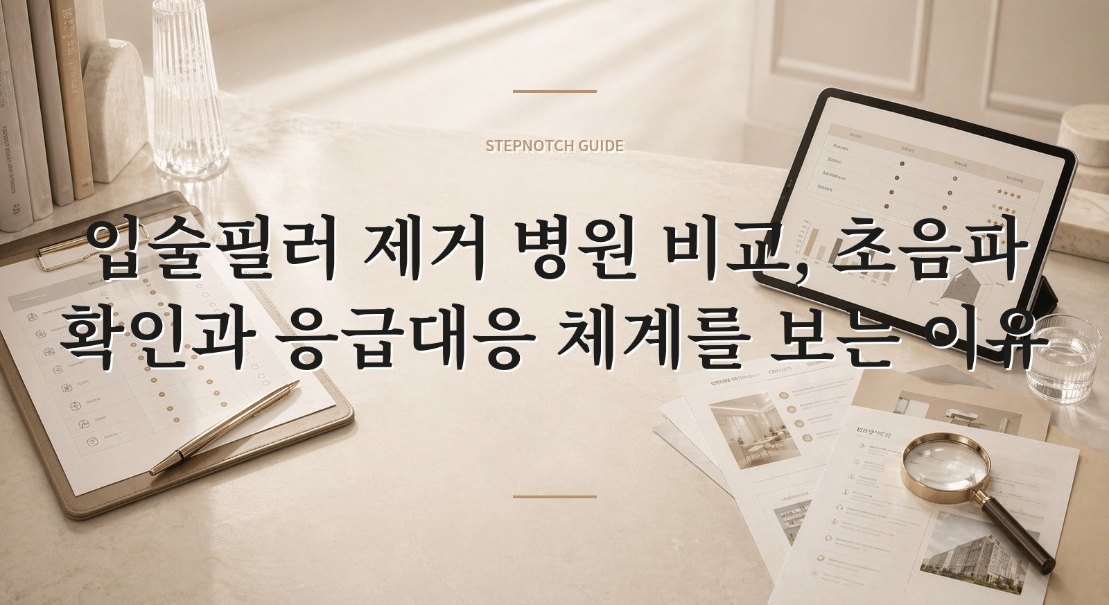 입술필러 제거 병원 비교, 초음파 확인과 응급대응 체계를 보는 이유 핵심 정보