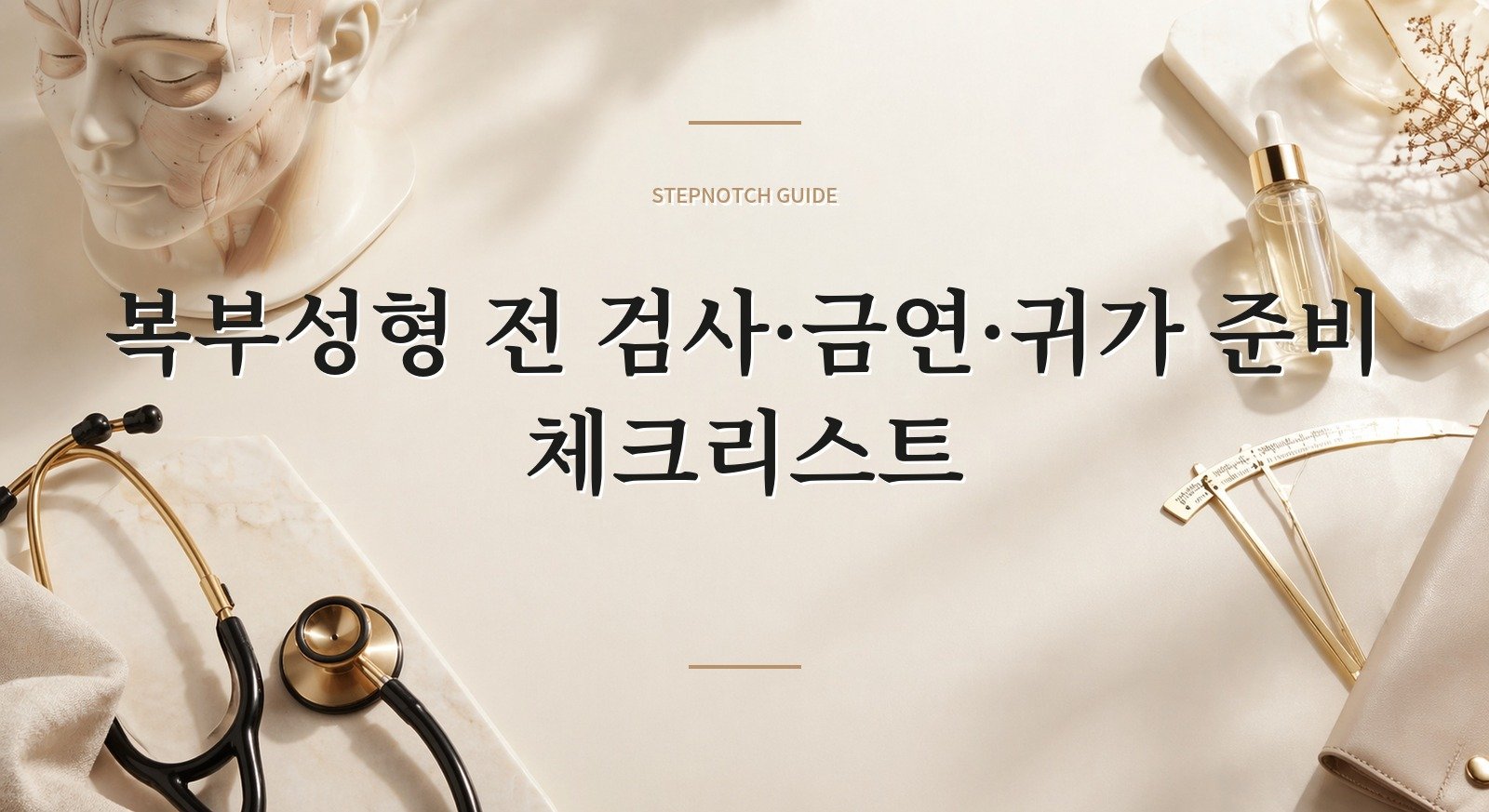 복부성형 전 검사·금연·귀가 준비 체크리스트 핵심 정보