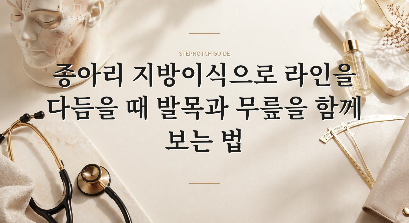 종아리 지방이식으로 라인을 다듬을 때 발목과 무릎을 함께 보는 법 핵심 정보