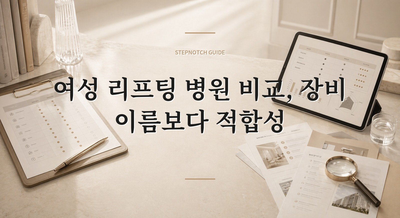 여성 리프팅 병원 비교, 장비 이름보다 적합성 핵심 정보